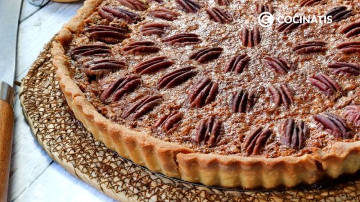 receta tarta de nueces pecanas paso 5