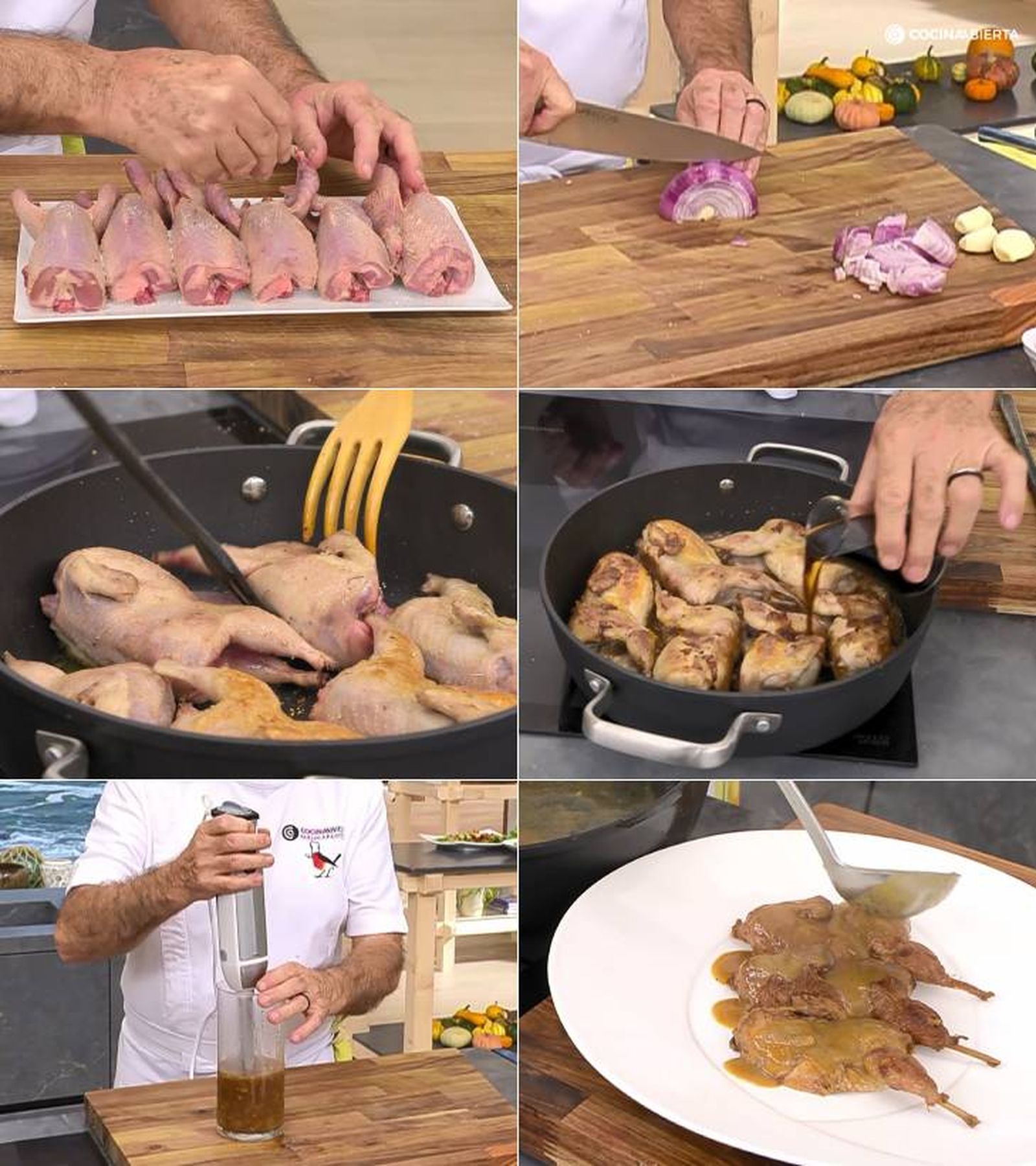 codornices en salsa pasos codornices en salsa pasos