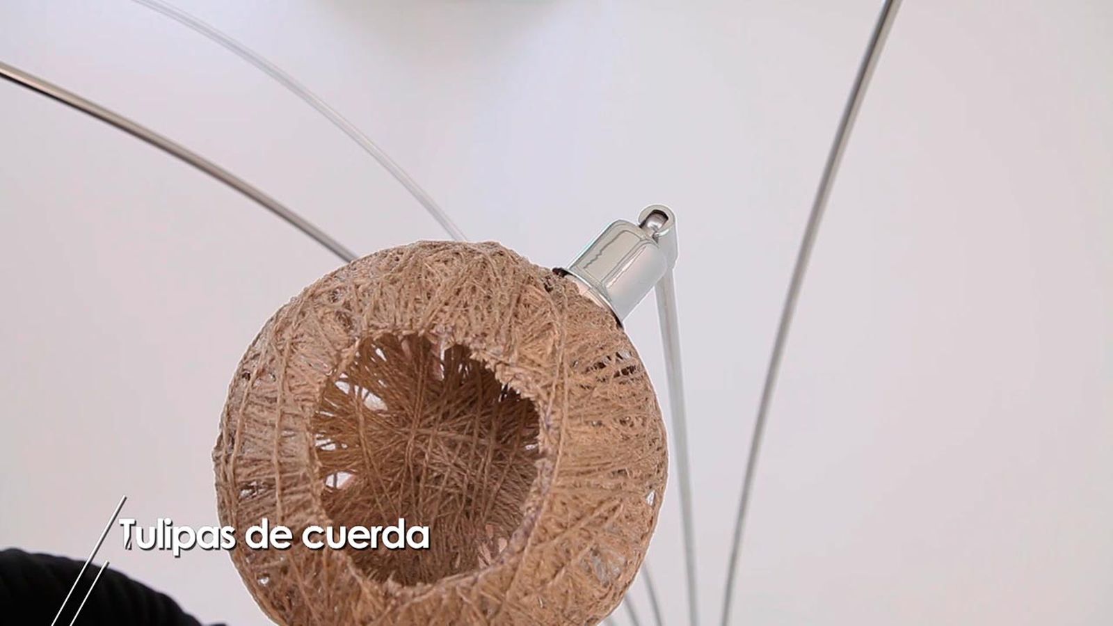 Como hacer tulipas de lampara con cuerdas paso 7