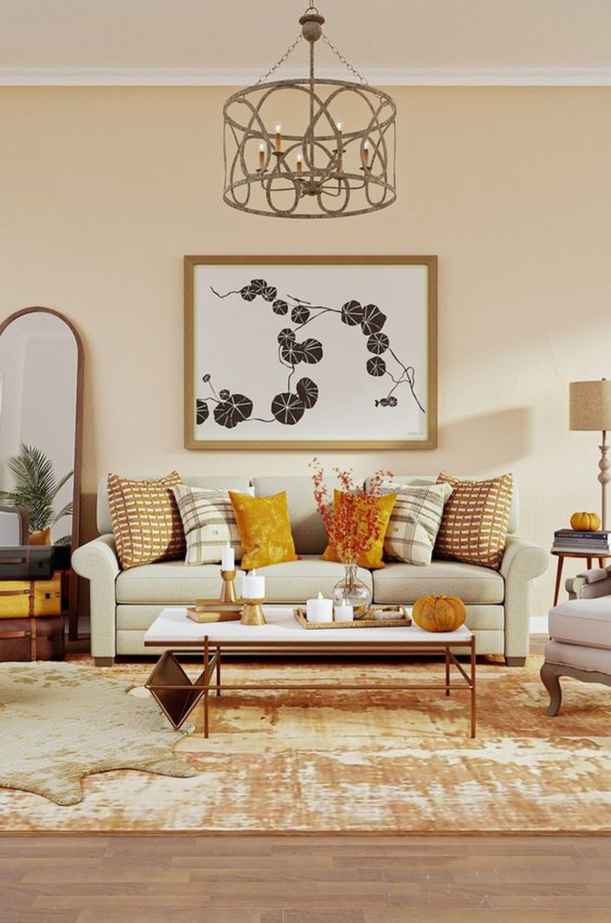 salon amarillo pastel