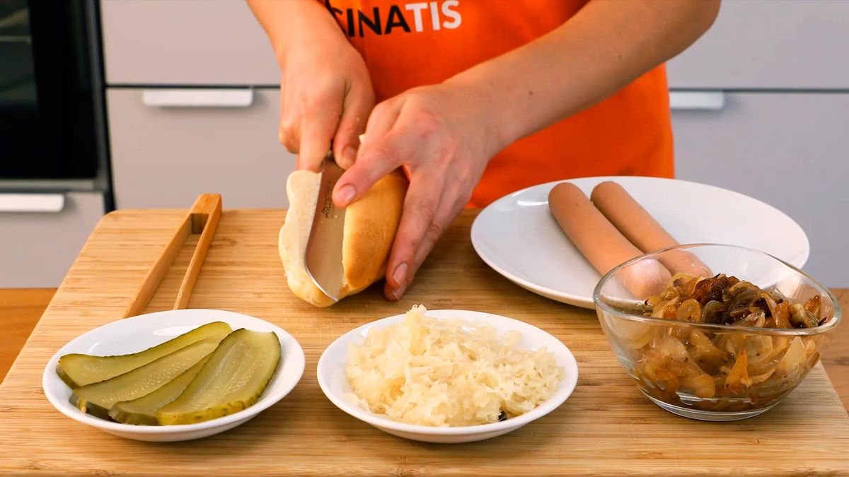 Receta de hot dog estilo alemán   paso 3