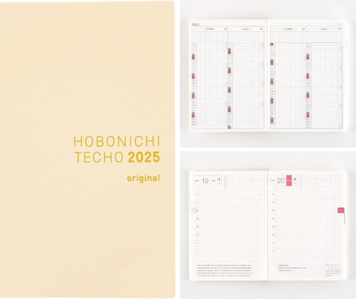 Agenda Hobonichi Techo, modelo Original de 2025 / Imagen: Amazon