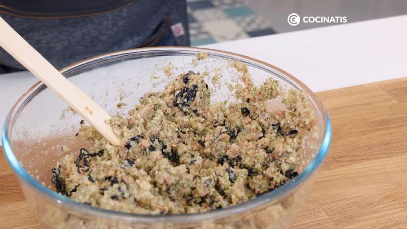 Mezcla para hacer croquetas veganas de soja y setas