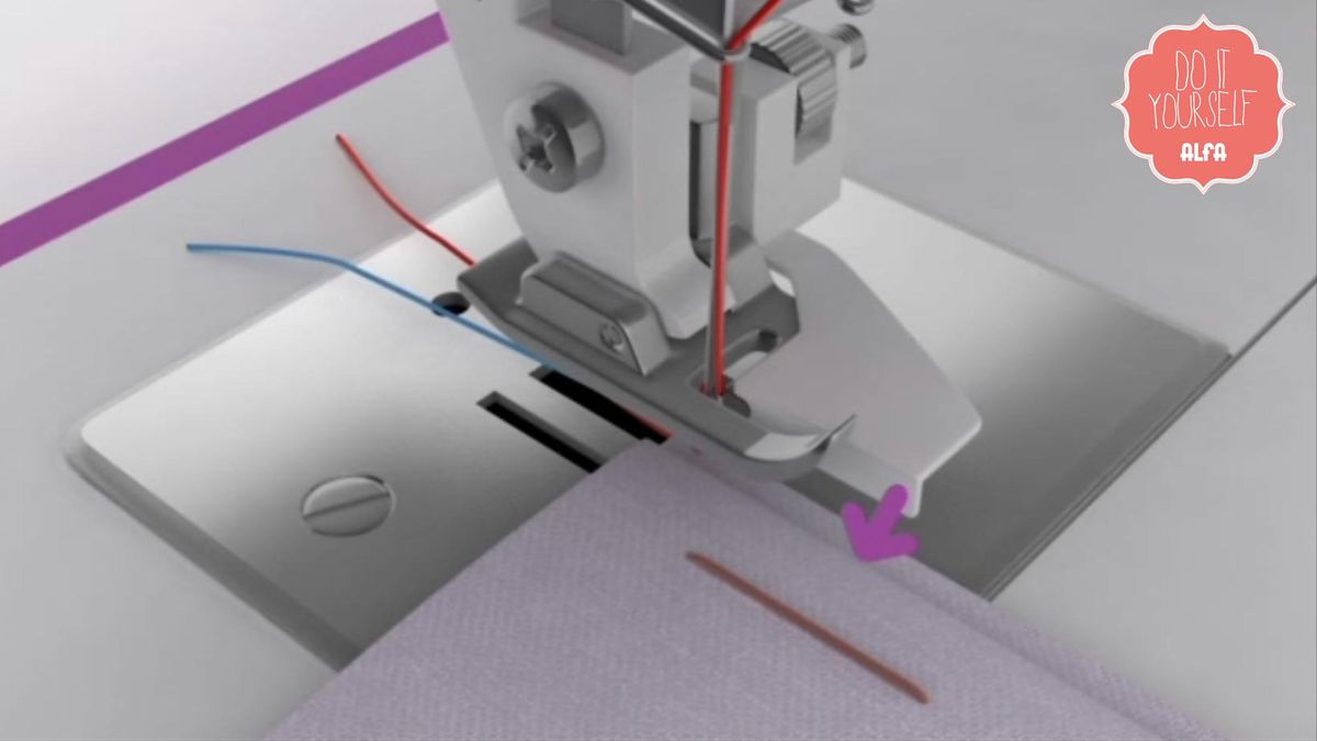coser dobladillo invisible con maquina