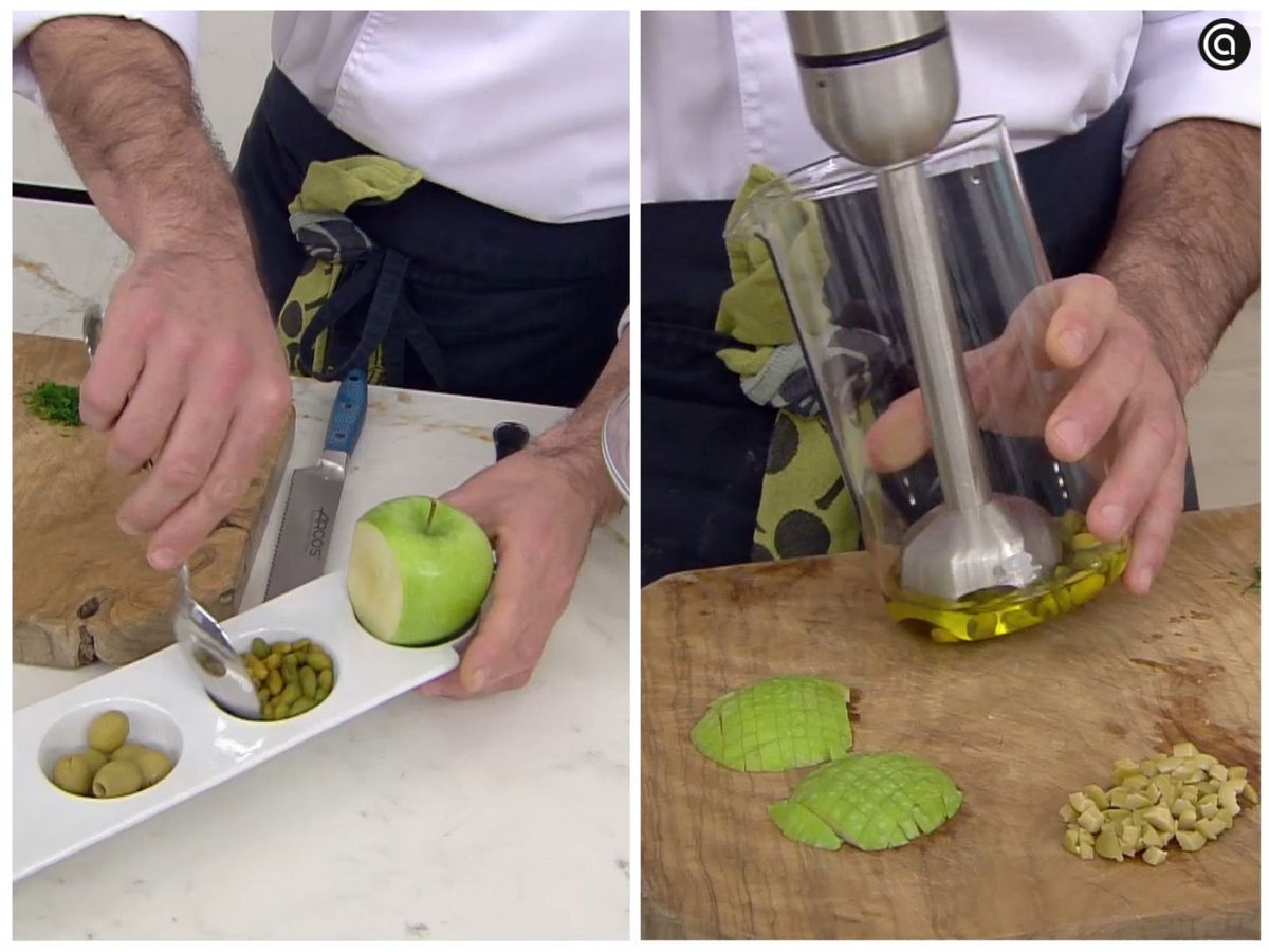 Si lo prefieres, reserva algunos pistachos sin triturar para añadirlos después a la ensalada (o al plato que vayas a aliñar), dándole así un toque crujiente extra