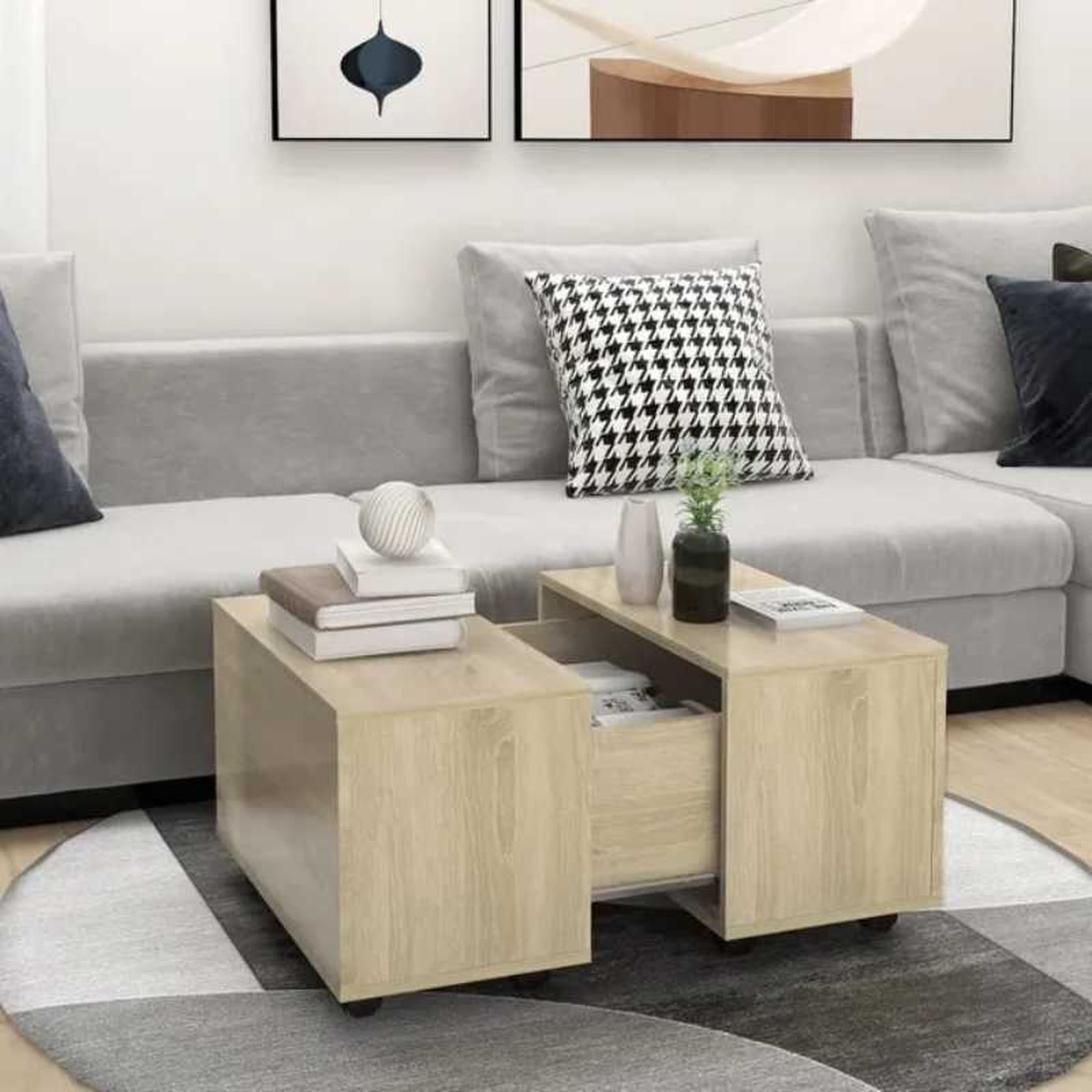 Salón con mesa auxiliar extensible Sonoma. Salón con mesa auxiliar extensible Sonoma.