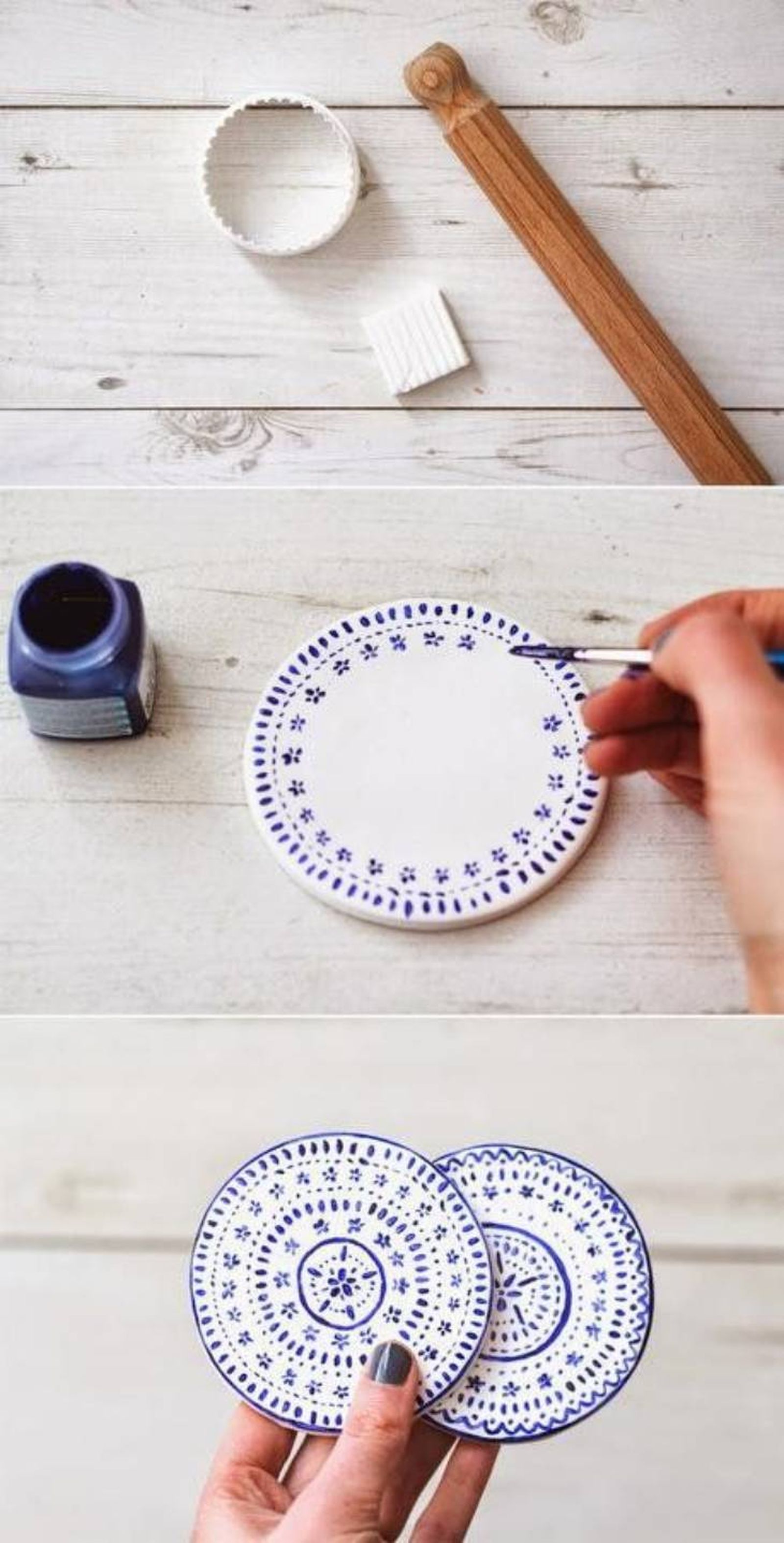 posavasos de arcilla
