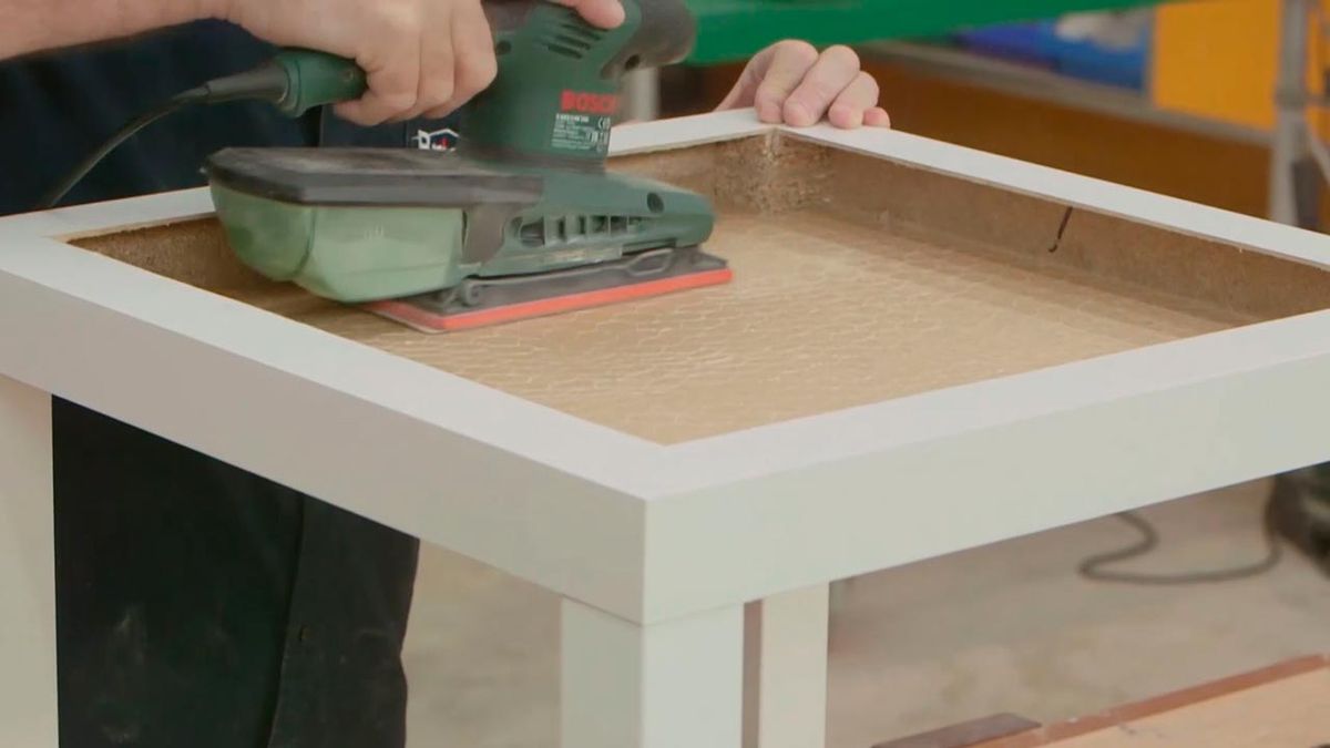 Cómo hacer una mesa de luz paso 5