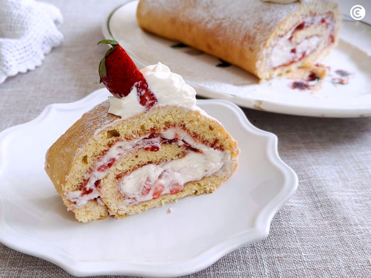 Brazo de gitano con nata