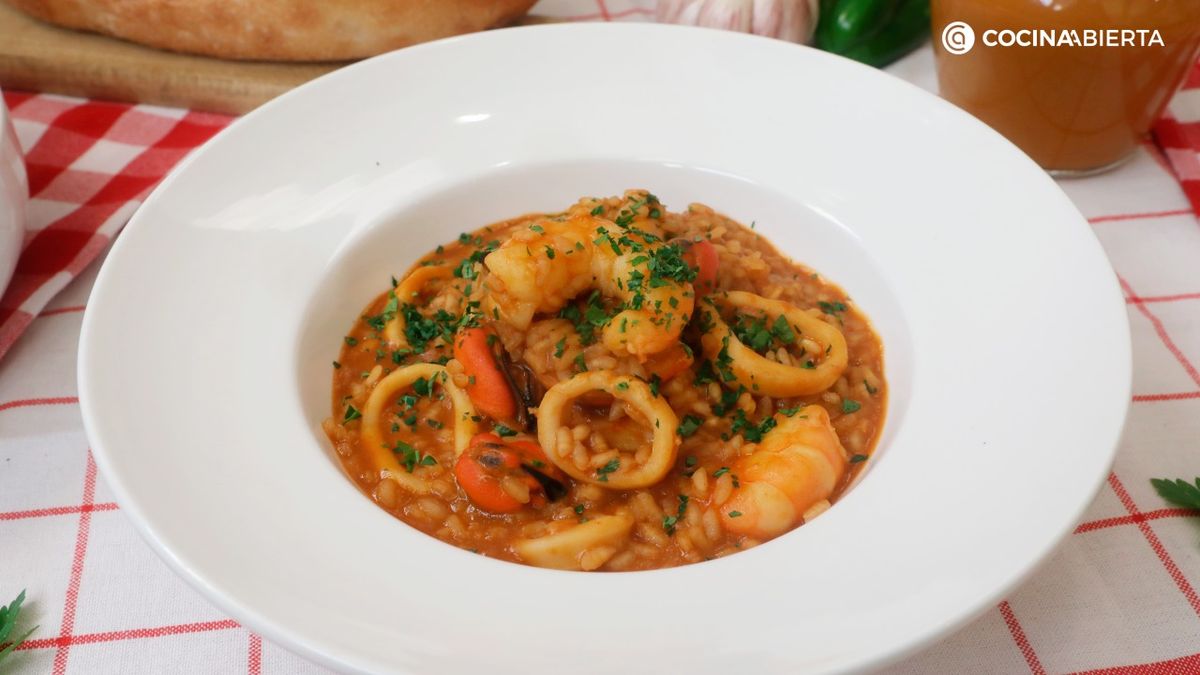 Arroz caldoso de marisco