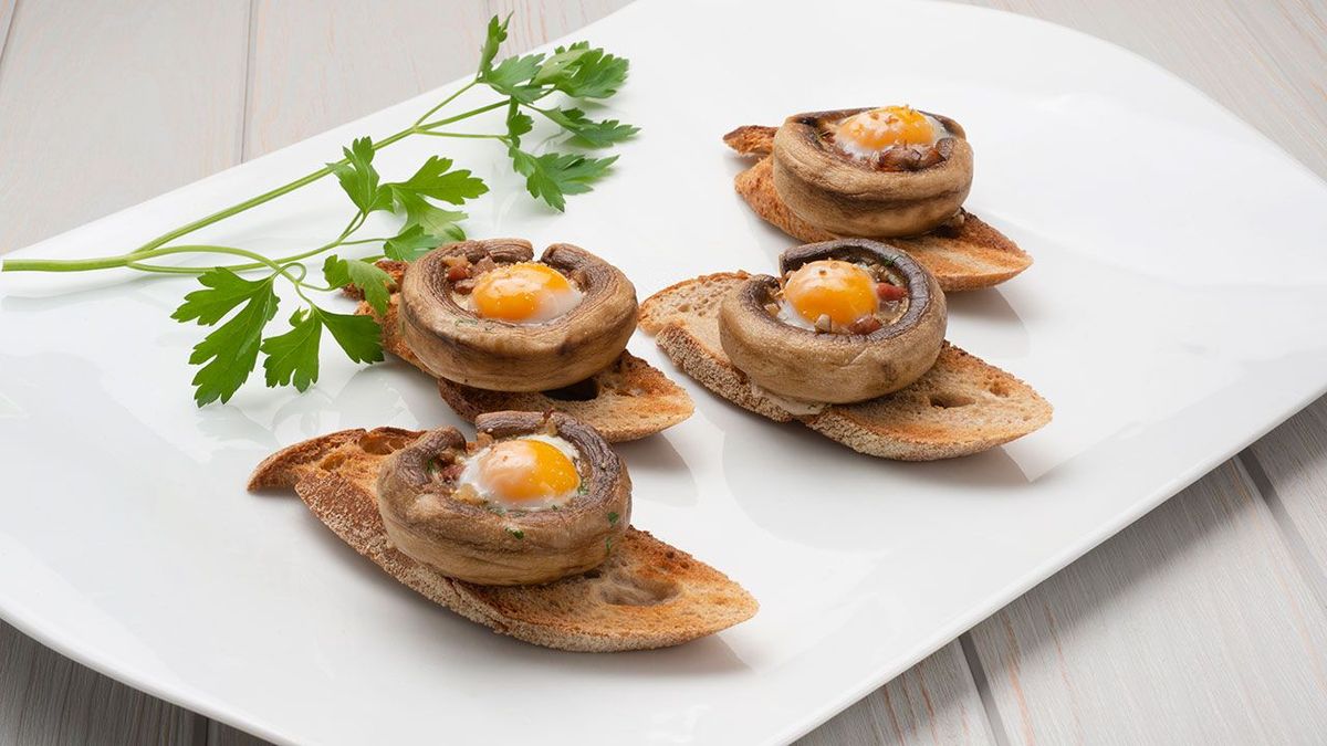 karl6484 champinon relleno de jamon y huevo de codorniz presentacion 1280x720x80xX