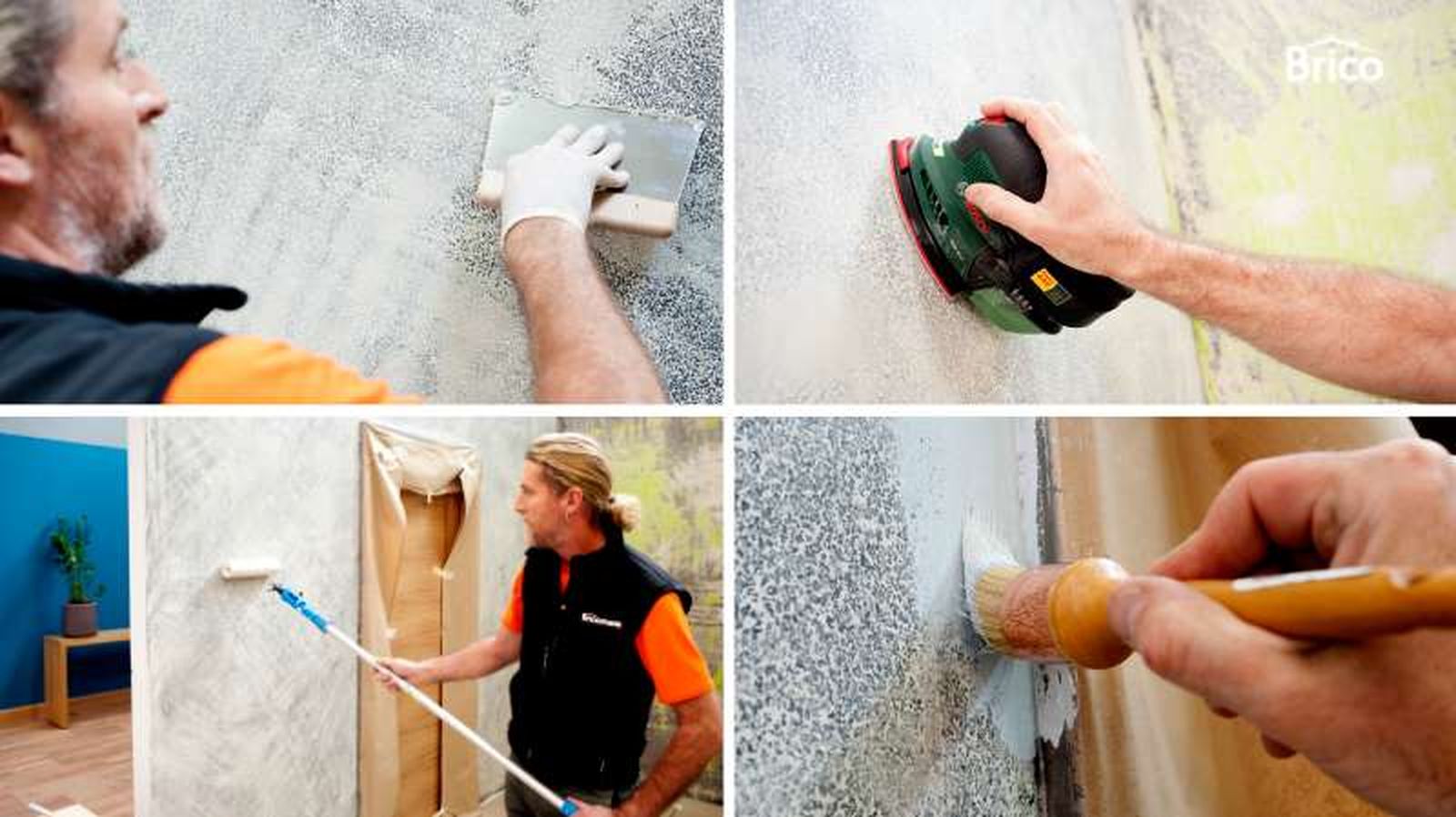 Pasos para cubrir el gotelé plástico de la pared Pasos para cubrir el gotelé plástico de la pared