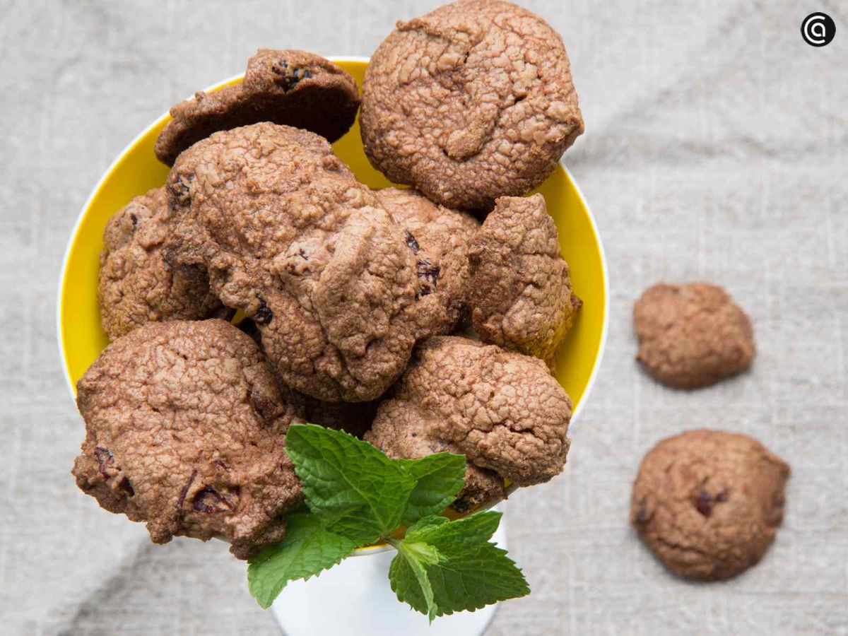 Galletas de chocolate y arándanos