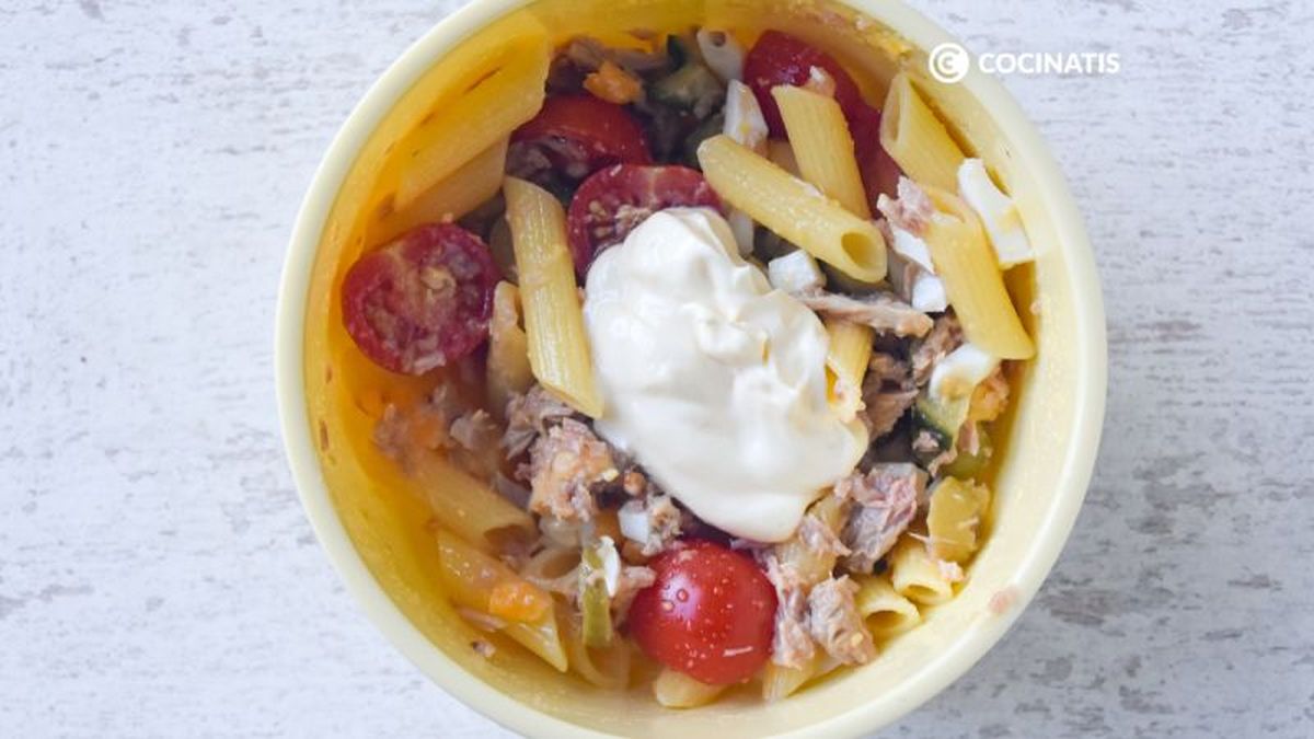 Ensalada de macarrones con mayonesa