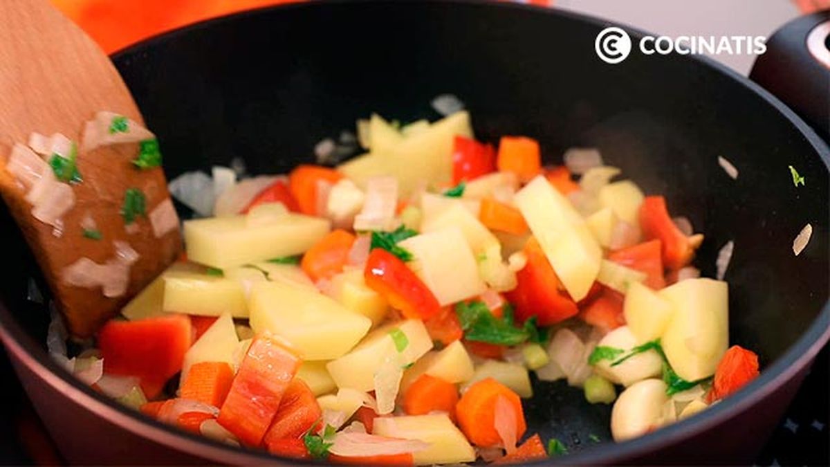 Receta de crema de lentejas rojas con verduras  paso 2