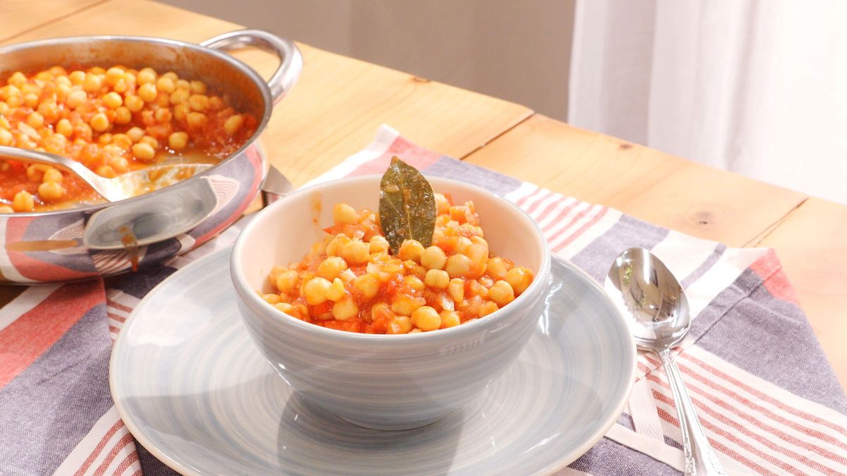 Garbanzos con tomate   Paso 4