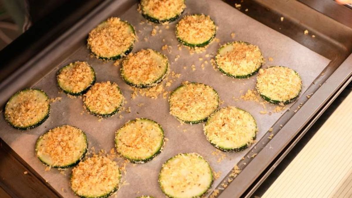 Calabacín crujiente al horno   Paso 4