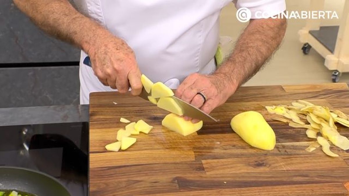 tortilla de patata con tres quesos 2