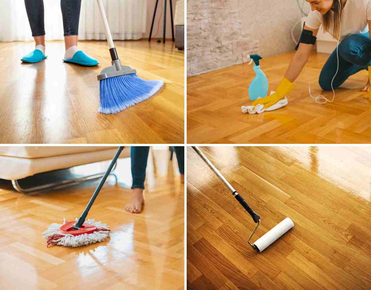 pasos limpiar suelo parquet