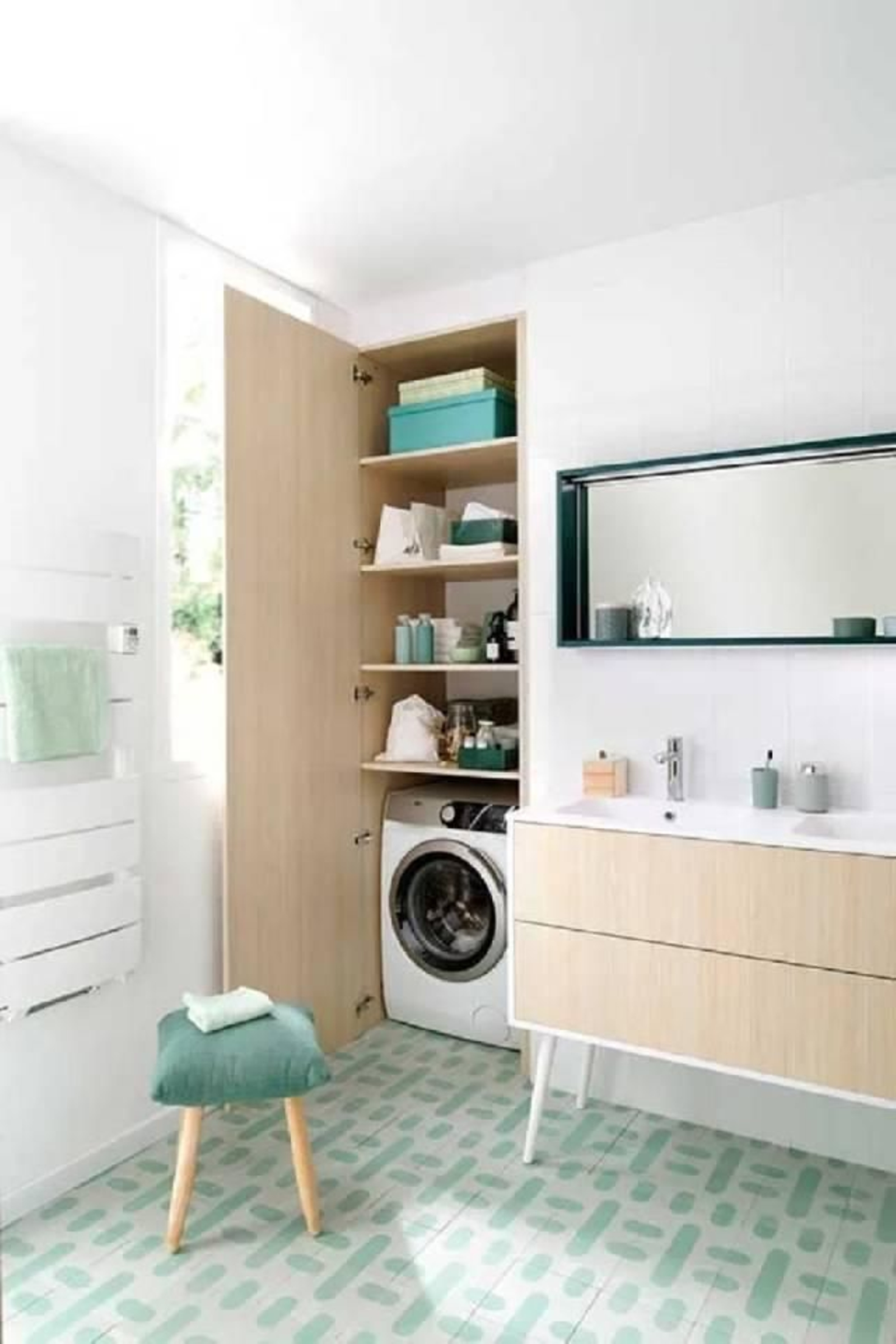 Soluciones para integrar la lavadora en el cuarto de baño 8 Soluciones para integrar la lavadora en el cuarto de baño 8