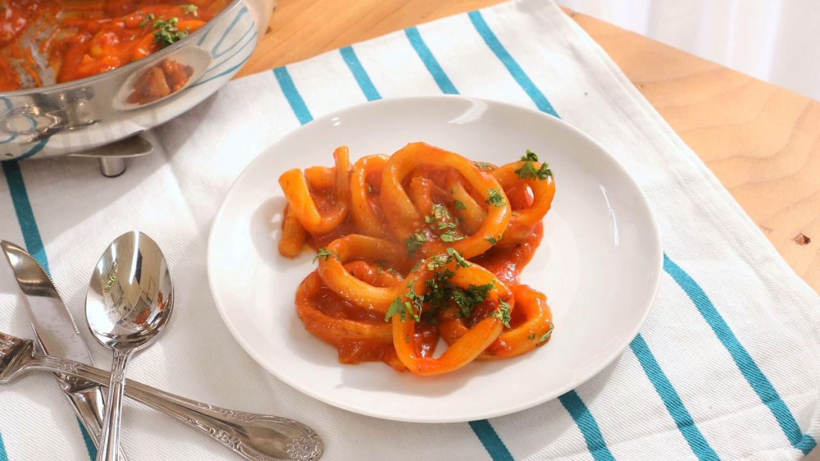Calamares en salsa de tomate   Paso 6