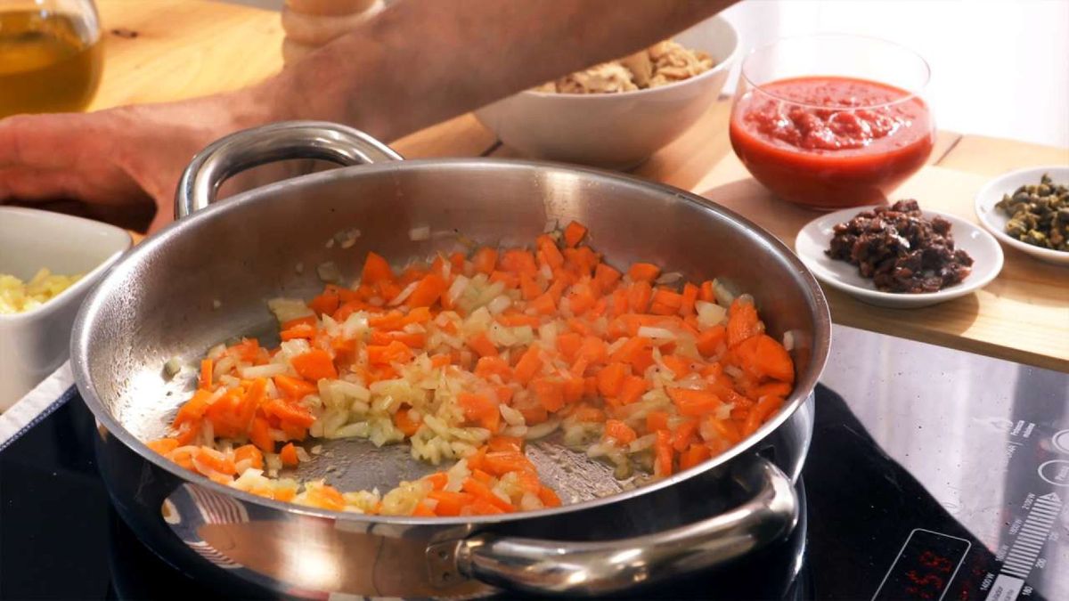 Calabacines rellenos de atún   Paso 5