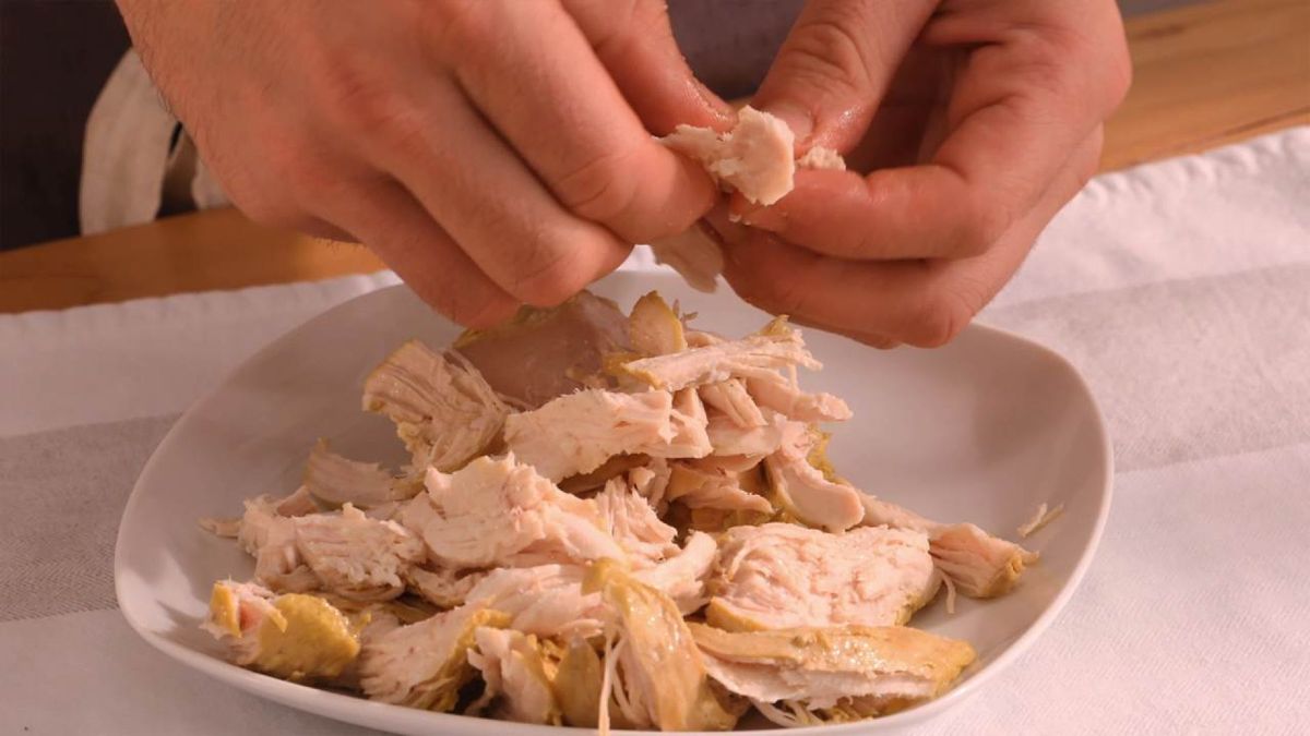 pastela de pollo con almendras  paso 1