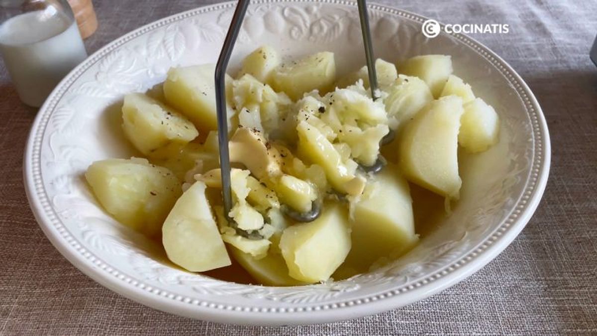 Elaboración de puré de patata