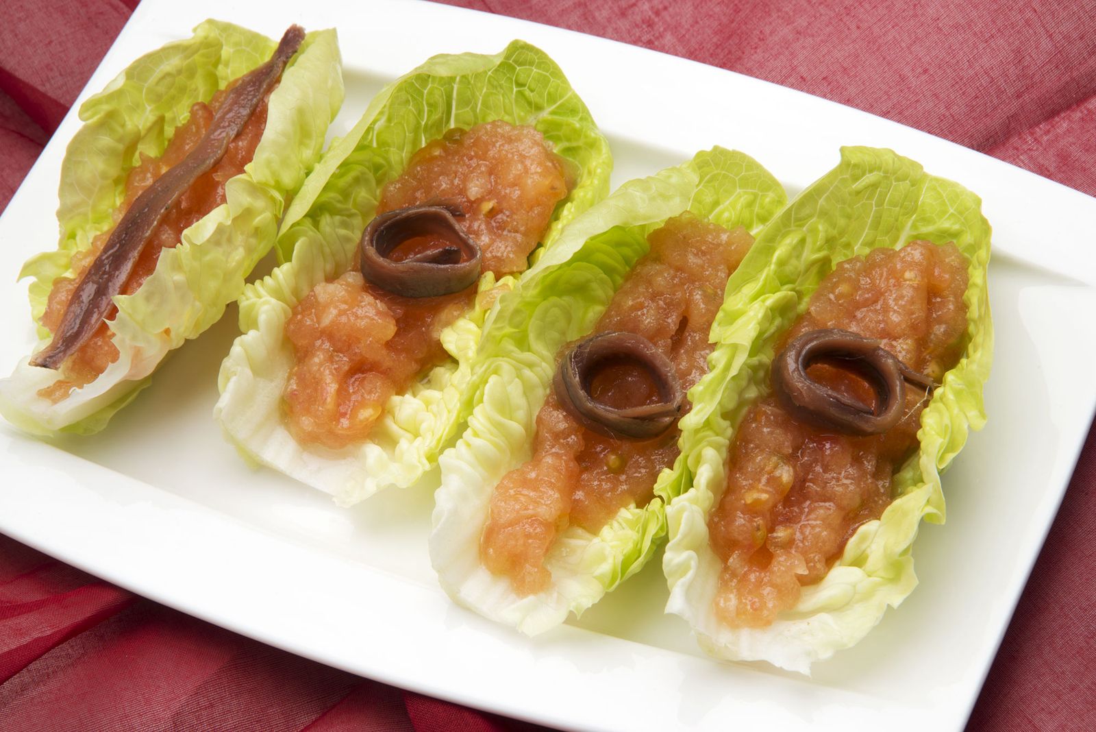 5964 2 Cogollos con tomate y anchoas xl 5964 2 Cogollos con tomate y anchoas xl