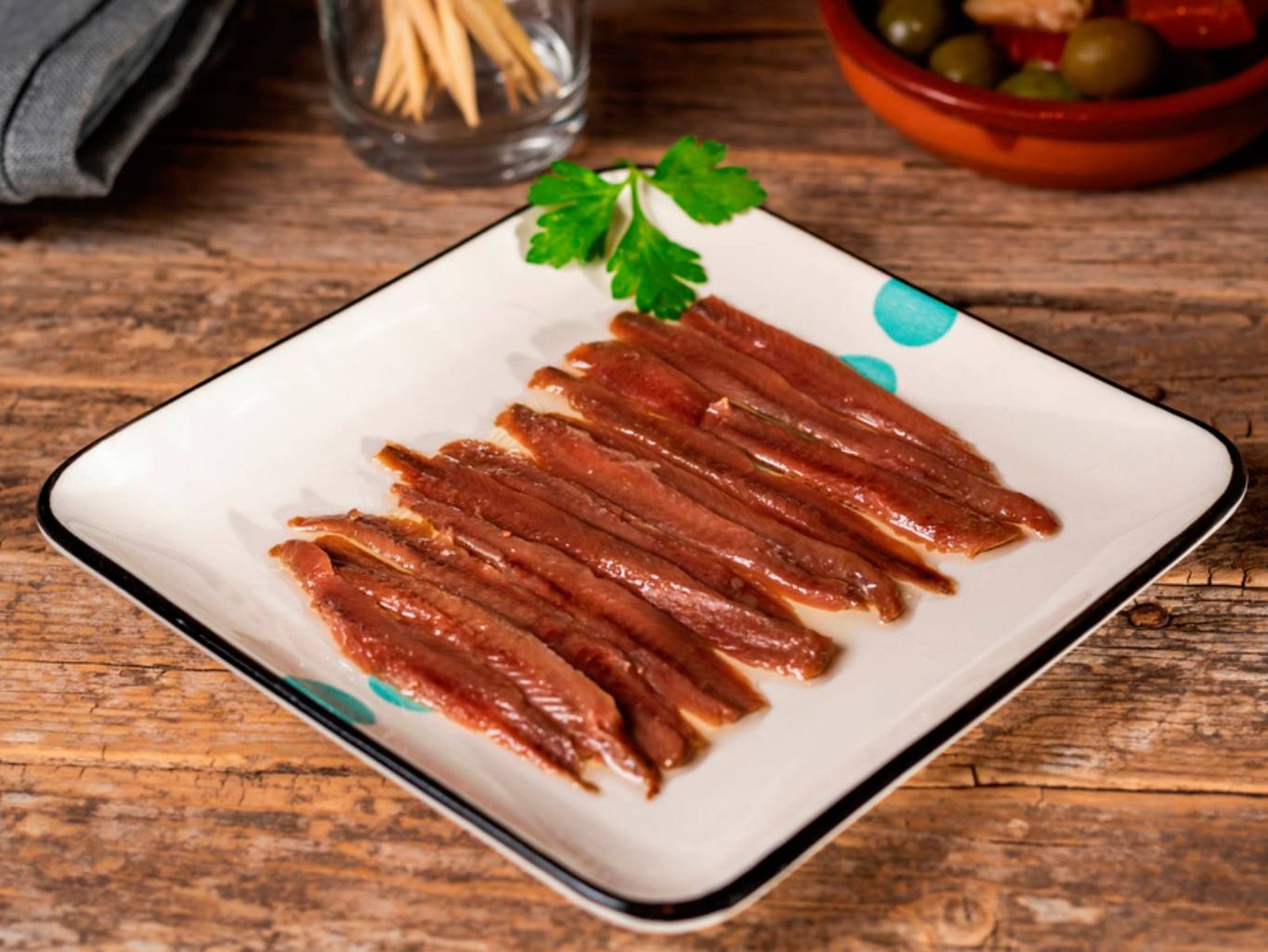 Las anchoas son el pescado en salazón Las anchoas son el pescado en salazón