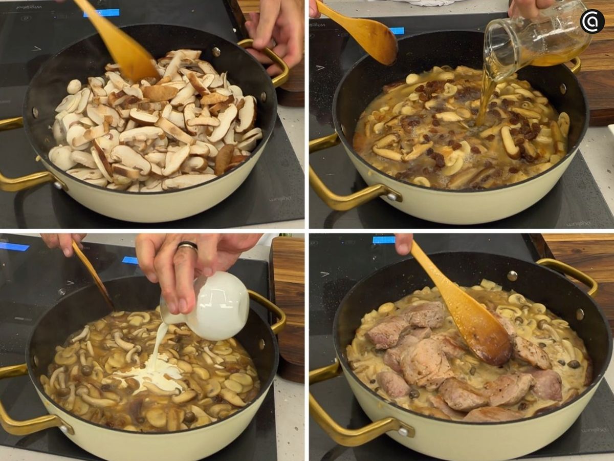 Cocina los medallones de solomillo con las setas