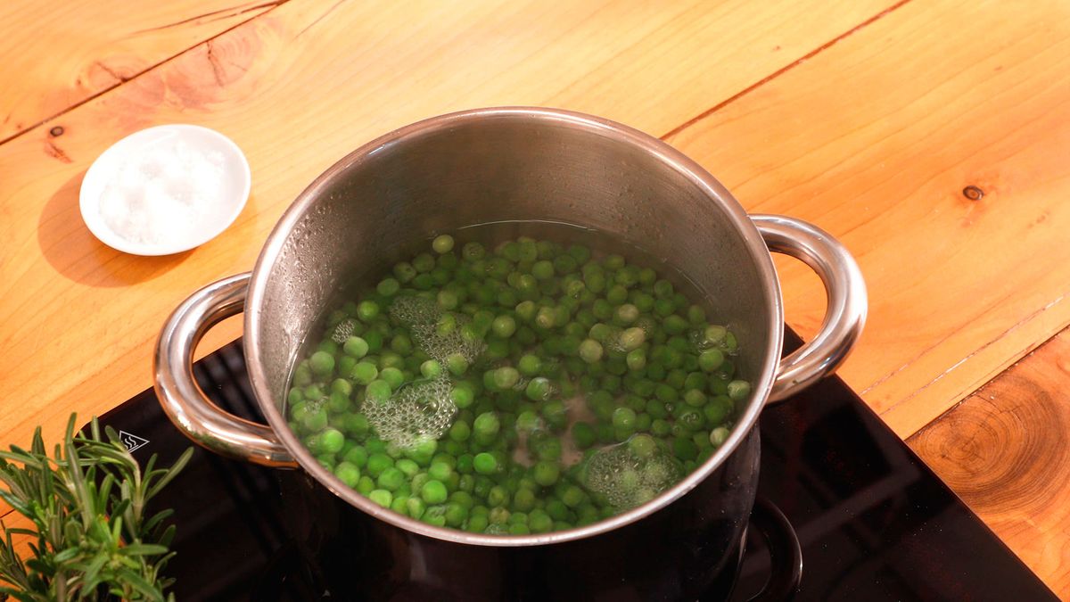 Guisantes con jamón   Paso 1