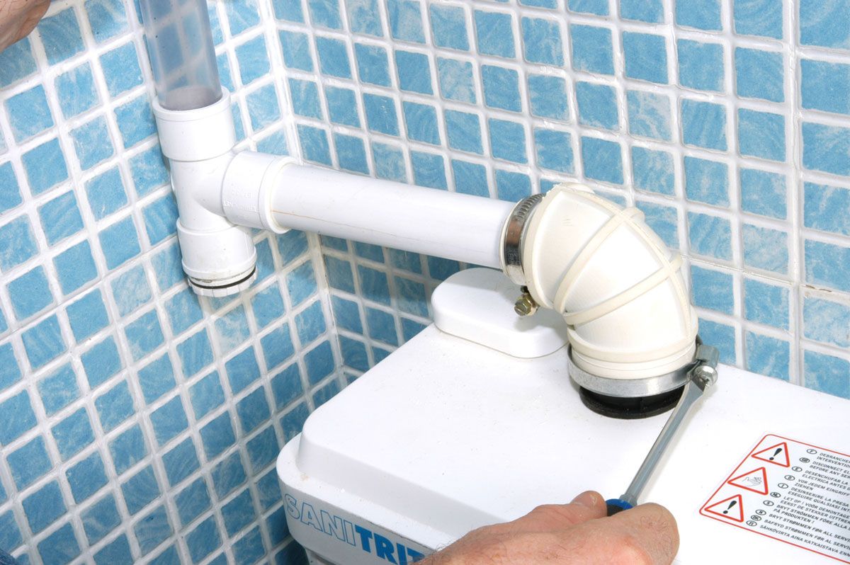 Como instalar un triturador sanitario paso 19