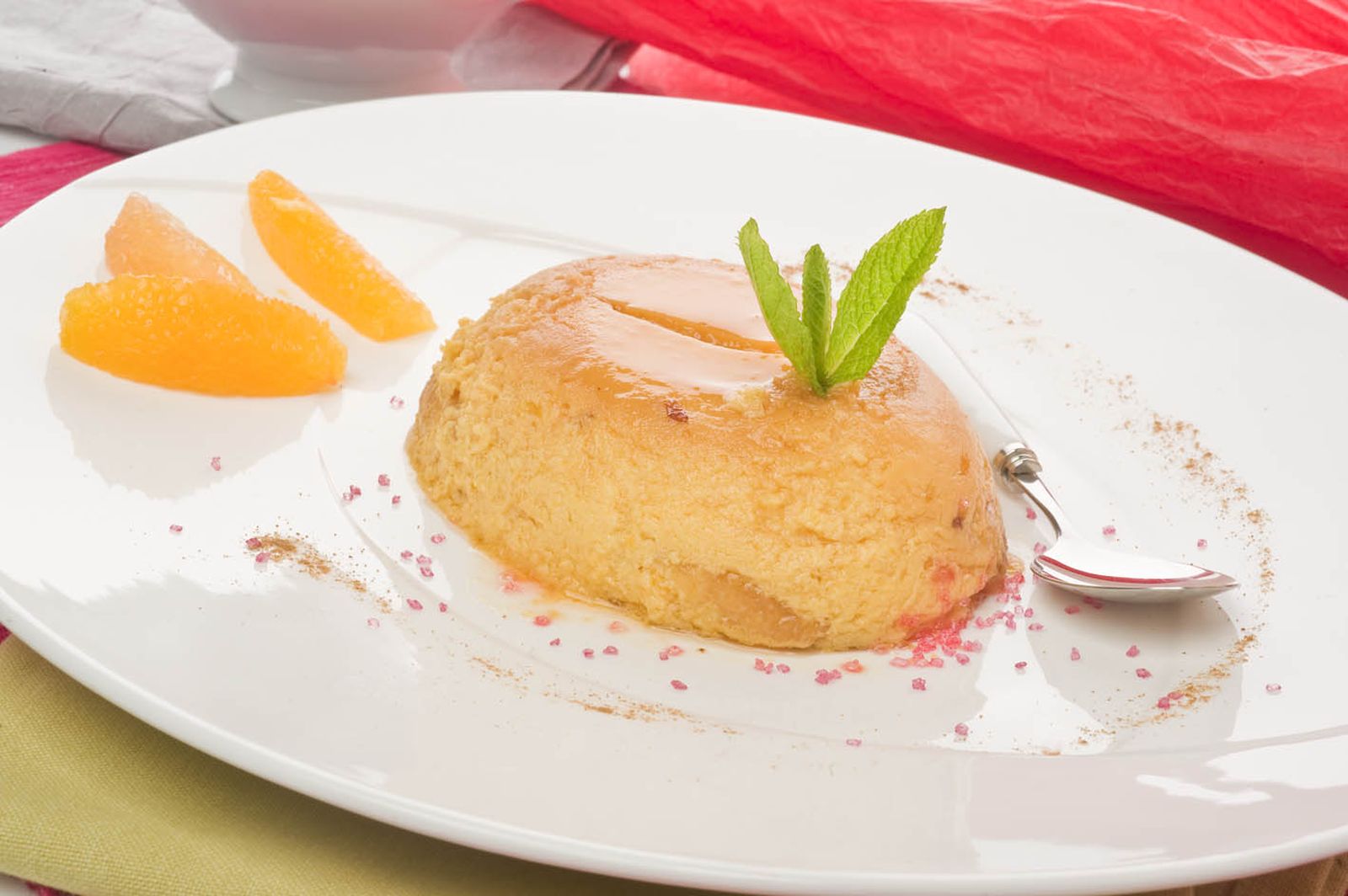 pudin cremoso de naranja y ponelo con bizcocho xl