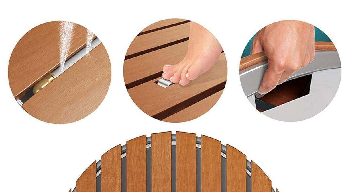 Ducha de suelo exterior