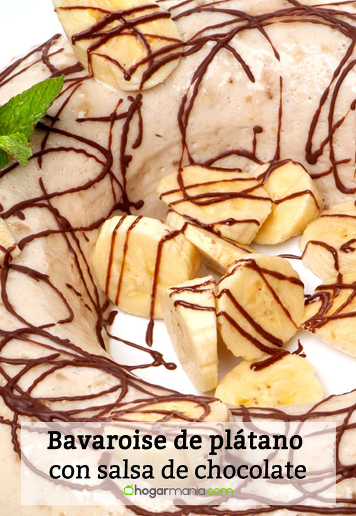 bavaroise de platano con sala chocolate pin
