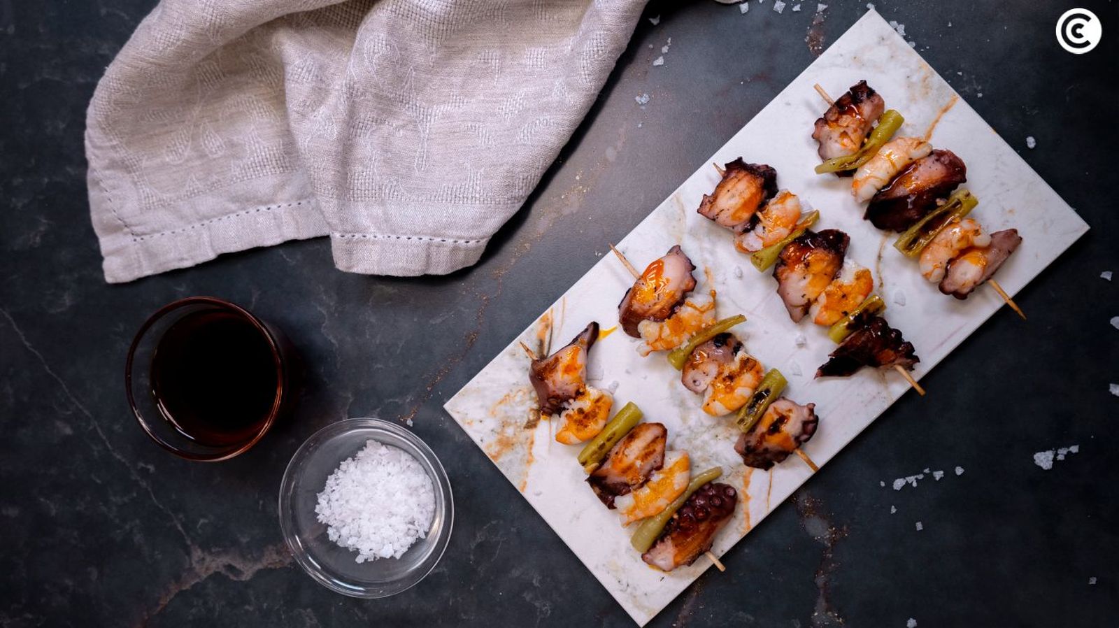 Brochetas para Navidad