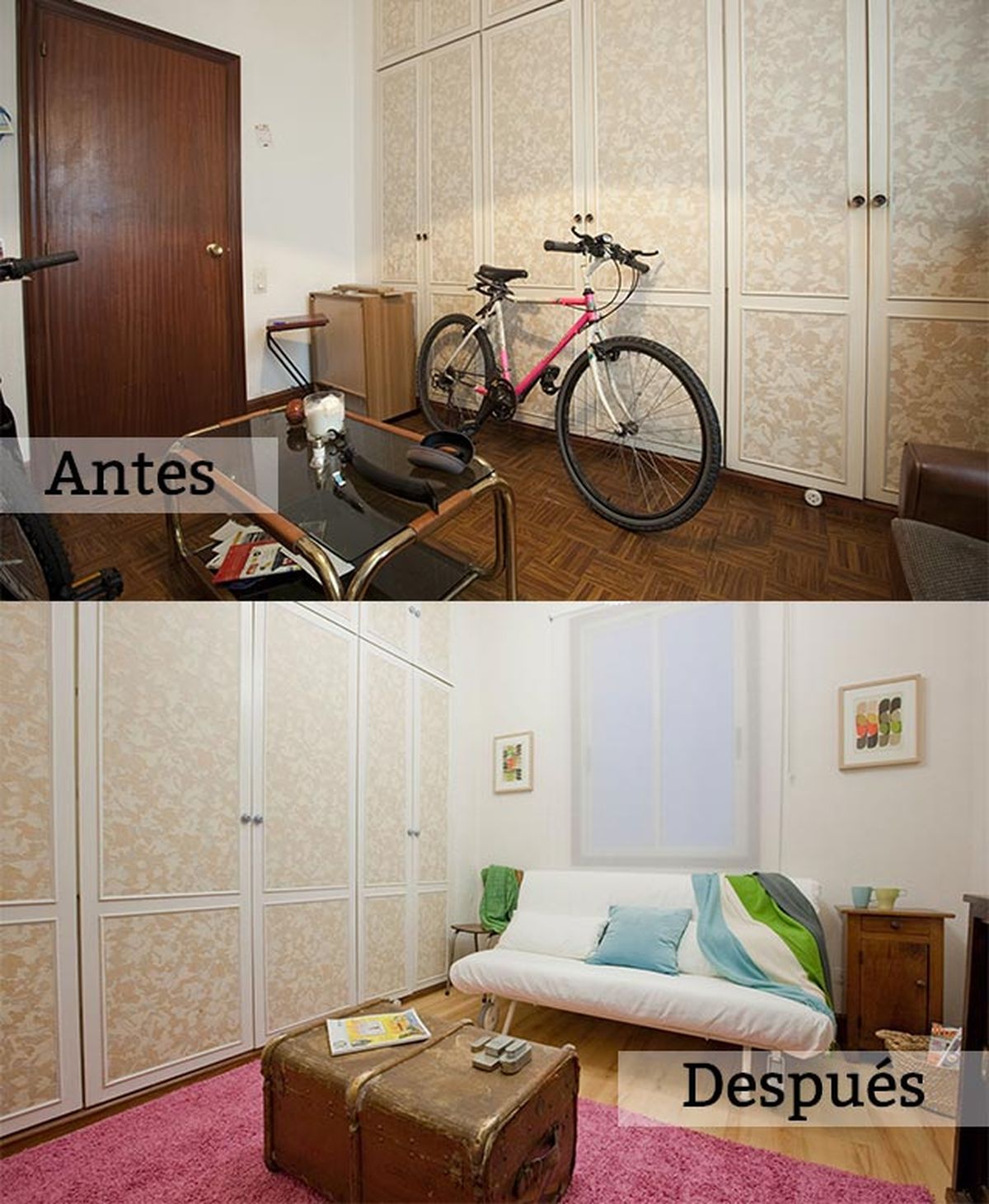 decogarden 464 decorar estudio sofa camas antes despues