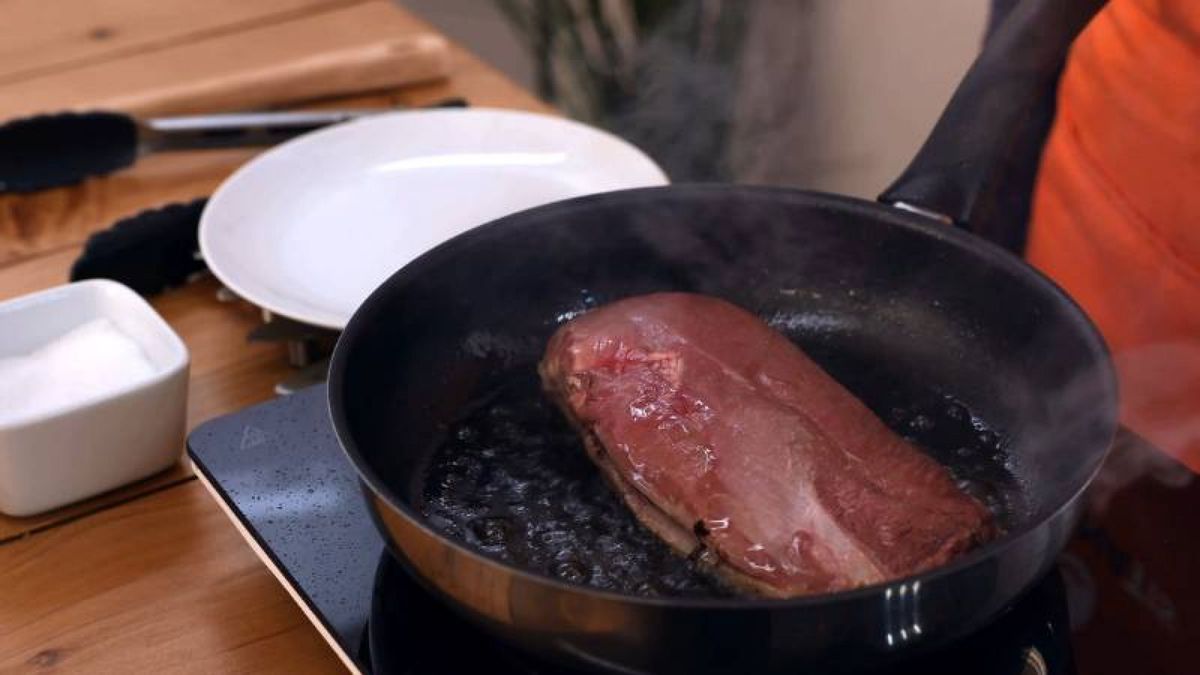 Receta de magret a la plancha con miel  paso 2