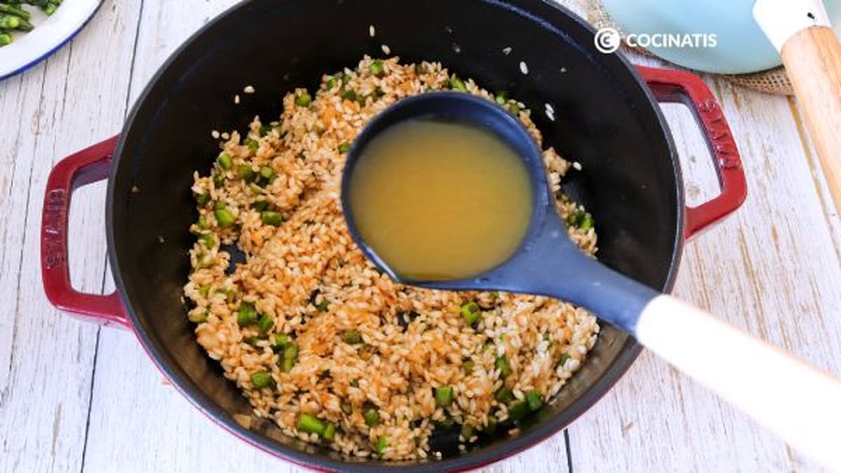 receta risotto de esparragos paso 4
