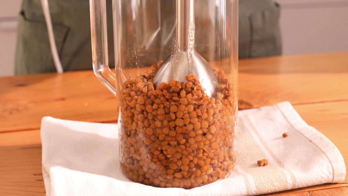 Hamburguesas de lentejas  paso 2