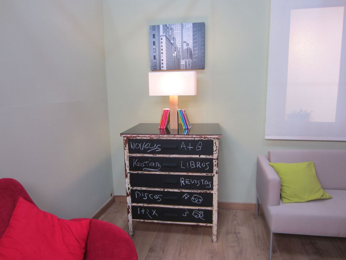 Cómoda con pintura pizarra