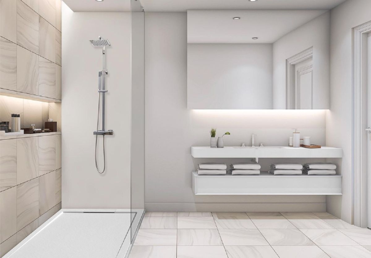 Duchas modernas principales protagonistas de los baños 10