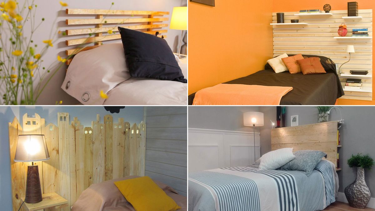 Ideas para hacer cabeceros con listones de madera