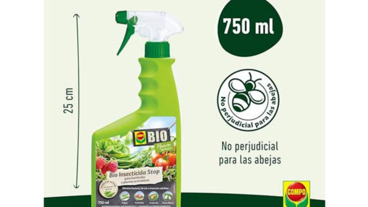 COMPO Bio Insecticida Stop funciona por contacto e ingestión.