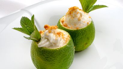 Mousse helada de lima limón, receta de Karlos Arguiñano