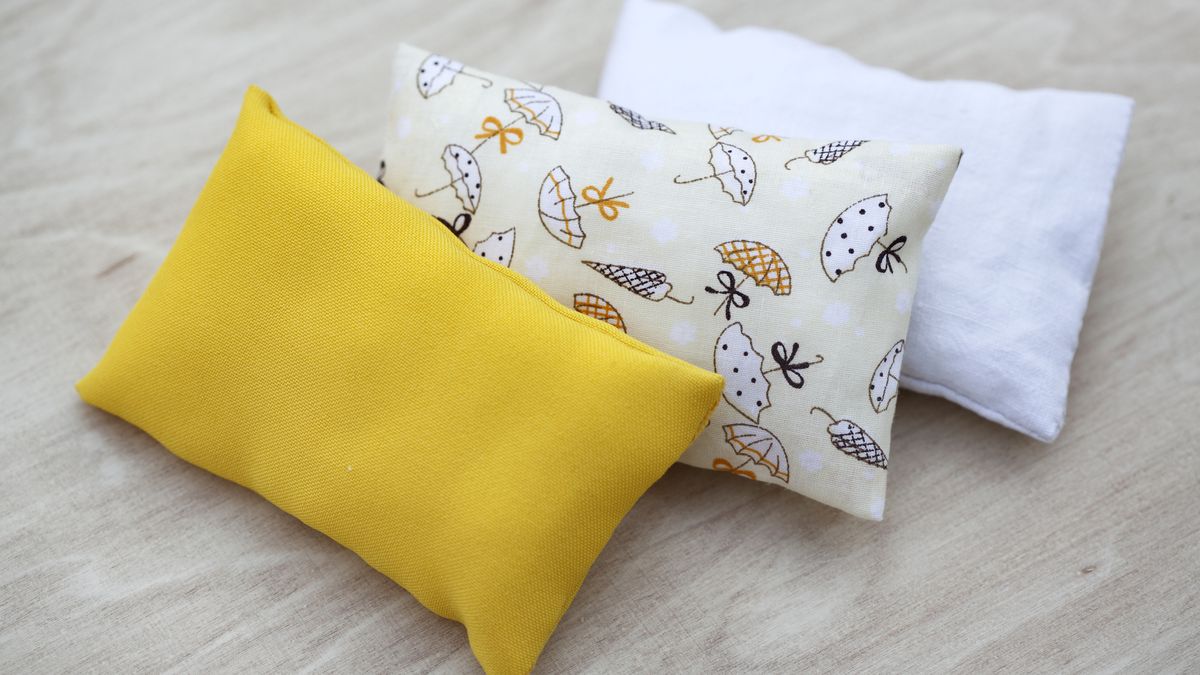 La tela de las almohadas es perfecta para hacer sacos de semillas