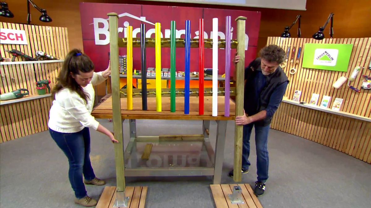 Construir un xilófono de exterior paso 9