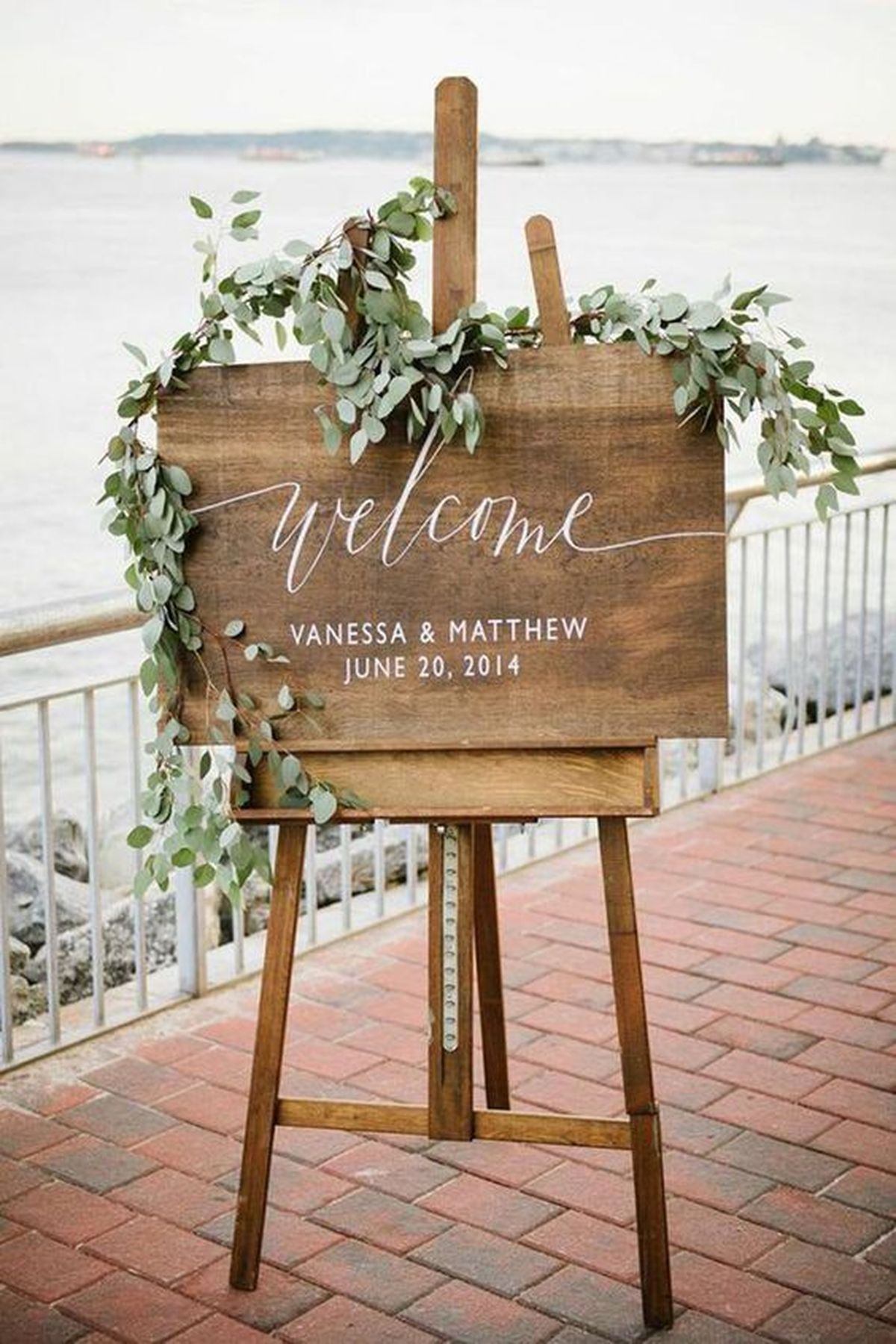 cartel bienvenida boda aire libre pinterest marie claire