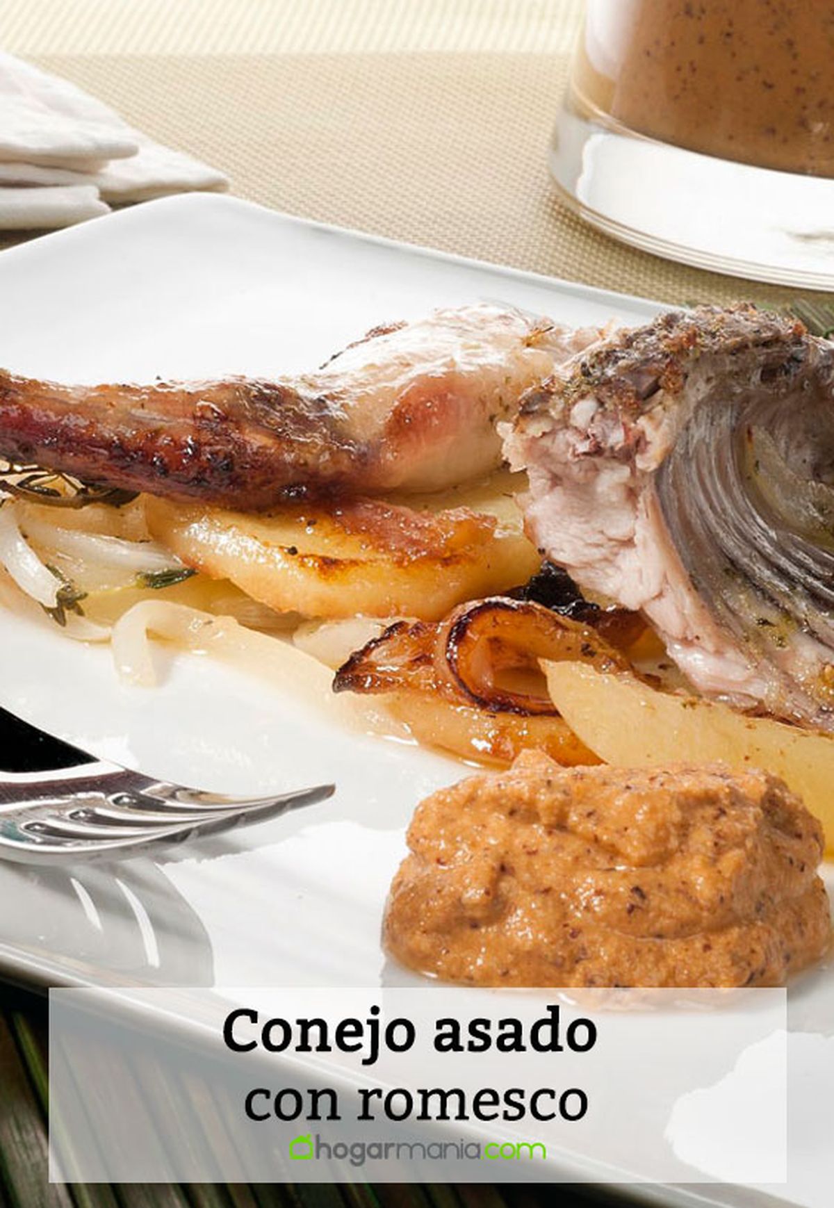 conejo asado romesco pin